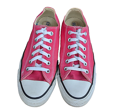 #ad Converse Pink Low Top Chuck Taylor All Star Women 8 8.5 Men 6 6.5 Sneakers $18.95