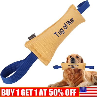 #ad Dog Bite Tug Toy with 2 Strong Handles Made of Durable amp; Tear Resistant Nylon $11.99