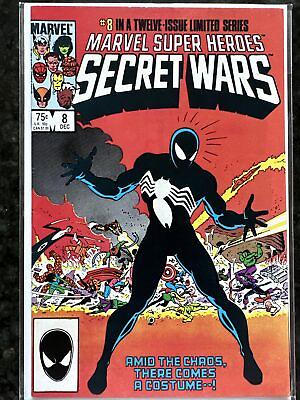 #ad Marvel Super Heroes Secret Wars #8 1984 Key Marvel Comic Book Origin Of Symbiote $149.99