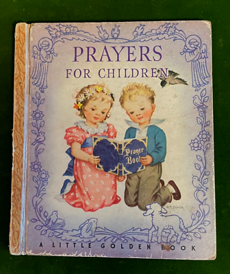 #ad Prayers For Children Little Golden Book 1946 $7.50