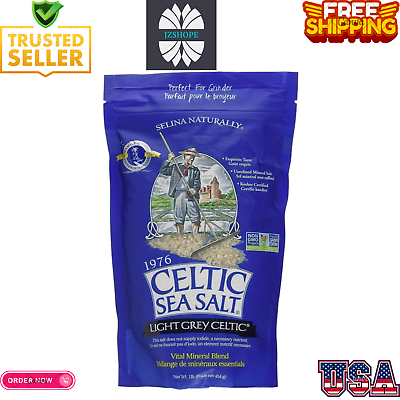 #ad Light Grey Celtic Sea Salt 1 Pound Resealable Bag Additive Free Perfect fo $16.99