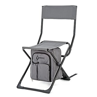 #ad Multi Function 3 in 1 Compact Camp Chair: Backpack Stool amp; Insulated Cooler... $68.09