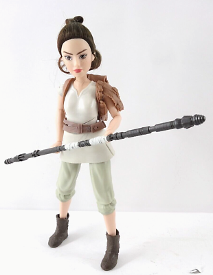 #ad Star Wars Forces of Destiny Rey of Jakku Figurine Action Figure 12quot; $20.99