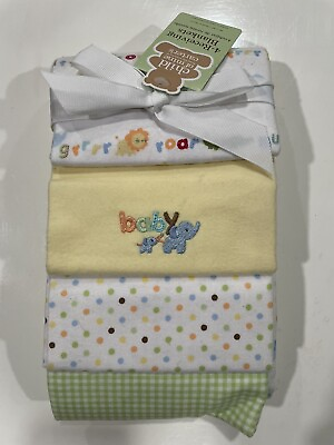 #ad Carter#x27;s Child of Mine 4 Pack Baby Receiving Blankets Unisex Alphabet NEW $19.99