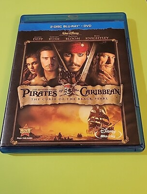 #ad PIRATES OF THE CARIBBEAN CURSE OF THE BL DVD $6.97