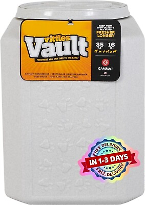 #ad Vittles Vault Pet Cat Dog Food Storage Container 35 Pound Airtight Seal NEW $34.99