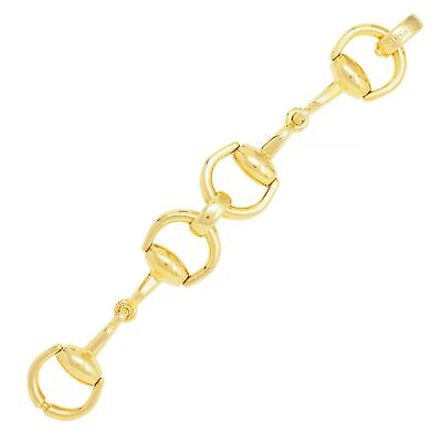 #ad Gucci 18 Karat Yellow Gold Horsebit Vintage Link Bracelet $9900.00