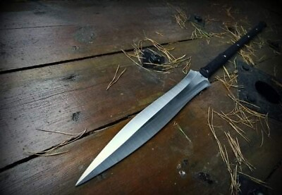 #ad CUSTOM HANDMADE D2 TOOL STEEL HUNTING SPEAR KNIFE SURVIVAL COMBAT KNIFE $129.00