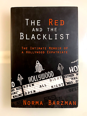 #ad The Red and the Blacklist by Norma Barzman Hardcover Includes Note by Author $12.95