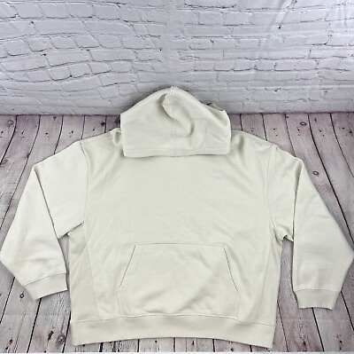 #ad Calvin Klein Hero Mens Bone White Sweatshirt Hoodie Size Extra Large XL New $29.99