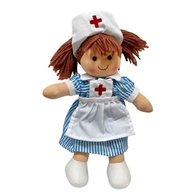 #ad Rag Doll Small Nurse Louise by Hopscotch Collectibles soft toy 10quot; 27cm AU $27.95