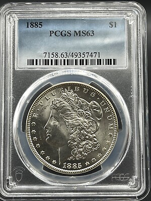 #ad 1885 Morgan Silver Dollar PCGS MS63 $99.00