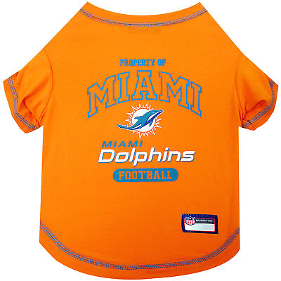 #ad Pets First Miami Dolphins Pet T Shirt Large $16.88