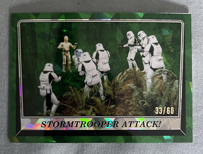 #ad 2023 Topps Chrome Sapphire Star Wars Return Of The Jedi Stormtrooper Attack 60 $75.00
