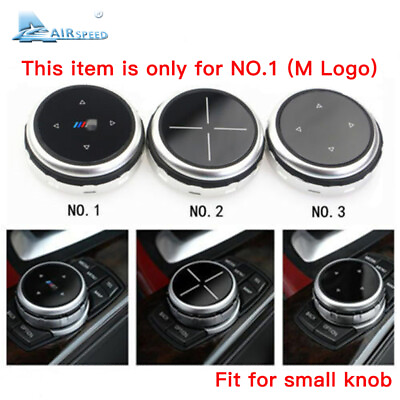 #ad Silver Replacement Small Multimedia Knob Cover IDRIVE Button for BMW F10 F20 F30 $18.99