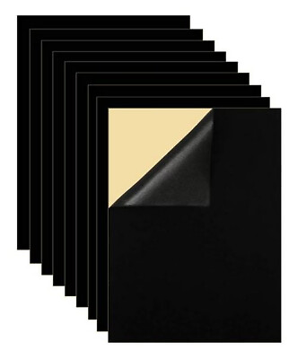 #ad 10PCS Peel and Stick Black Felt for DIY Arts and Crafts Self Adhesive Fabric Li $11.49