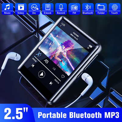 #ad Bluetooth Portable HiFi MP3 Player Media FM Radio Audio Recorder Support 128GB $27.54
