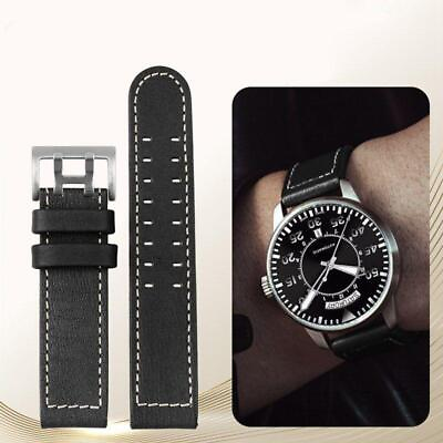 #ad Genuine Leather Watch Strap Fit for Hamilton Khaki Aviation Watch H77616533 $25.48