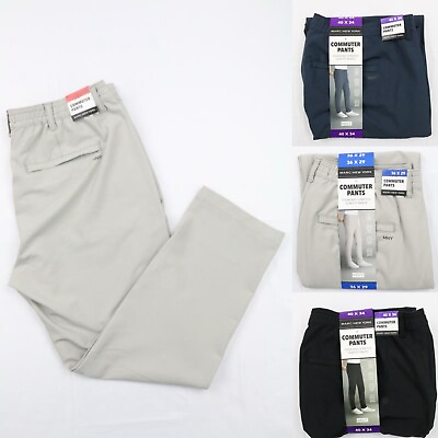 #ad Marc New York Men’s Commuter Pant Slim Fit 4 Way Stretch Fabric W34 40 L29 34 $18.95