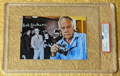 #ad Bob Jackson Autograph PSA Nobel Prize Photographer Jack Ruby Lee Harvey Oswald $75.00