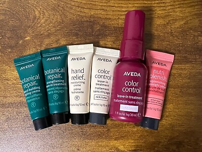 #ad Lot of 6 Aveda Hair Treatment Serum Samples Hand Relief Lotions New BOXLESS $9.99