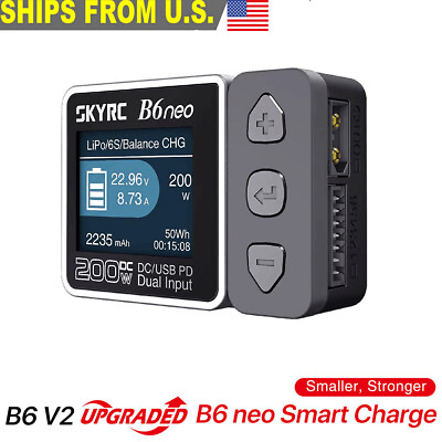 #ad SkyRC B6neo Lipo Battery Balance Charger Discharger AC 80w DC 200W Smart PD USA $38.94