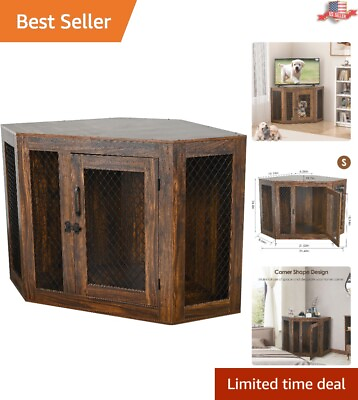 #ad Space Saving Corner Dog House Furniture for Small Pets Stylish and Functional $170.96