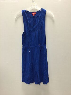 #ad Elle Blue Royal Sleeveless Tassel Lightweight Dress Womens S $18.88