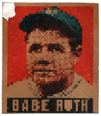 #ad BABE RUTH 1933 BASEBALL CARD CLASSICS SIGNATURES AGED ART ACEO TRADING CARD $30.00