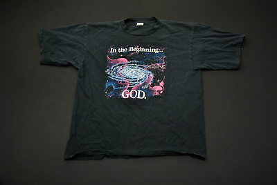 #ad VTG In the Beginning God Shirt Creation Alore XXL 2XL 5224S $249.99