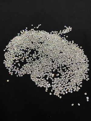 #ad Natural 1.10MM Loose Diamond Round 75 Pcs Lot VVS Clarity D F White Colorless $450.00