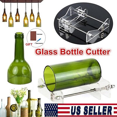 #ad Glass Bottle Cutter Kit Beer Wine Jar DIY Cutting Machine Craft Recycle Tools US $10.99