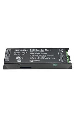 #ad Environmental Lights DMX 4 5000 Decoder Studio 4 Channel RGBX 5A Channel $19.99