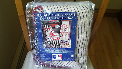 #ad Major League Baseball MLB New York Yankees Cotton Throw Blanket 46quot; x 60quot; $10.95