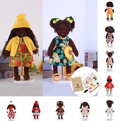#ad BlissfulPixie Handmade Waldorf Doll 12quot; Birthday Gift Plush Knitted Rag Dolls $139.00