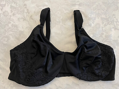 #ad Olga by Warner#x27;s Gentle Lift Underwire Bras Size 40DD Black Lace Style 5001 $24.57