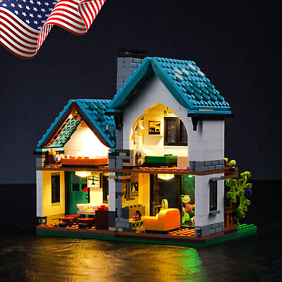 #ad BrickBling LED Light Kit for LEGO Creator 3 in 1 Cozy House 31139 Only Lighting $23.39