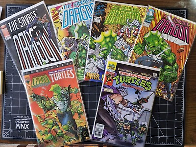 #ad 6 Comic Lot w Teenage Mutant Ninja Turtles Adventures and Image#x27;s Savage Dragon $28.00