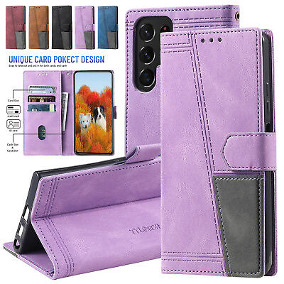 #ad For Samsung S22 S21 Ultra S20 FE 5G S10 Note 20 10 S9 S8 S7 Leather Wallet Case $4.06