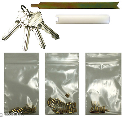 #ad Schlage Rekey Kits 4 keys 12 locks Rekeying Pins Kit 6 Pin Landlord Key Tools $14.99