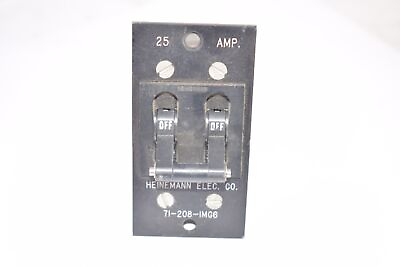 #ad Eaton Heinemann Electric 71 208 IMG6 Circuit Breaker Switch 25 AMP On Off $13.99