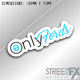 #ad Only Fords Sticker Graphic bumper window jdm v8 car ute aussie vinyl AU $8.00