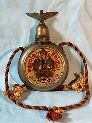 #ad Pre WW1 German Souvenir of Military Service BottleNamed14th Regiment1902 1905 $235.00