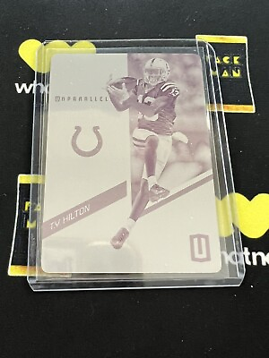 #ad 2019 Panini Unparalleled High Flyers Hyper 1 1 TY Hilton #HF TY MAGENTA PLATE 🔥 $55.99