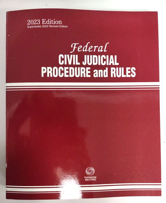 #ad New 2023 Federal Civil Judicial Procedure and Rules Thomson Reuters $6.99