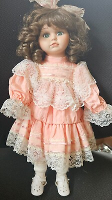 #ad Vintage 16quot; Victorian style Porcelain Doll 702 B $18.73