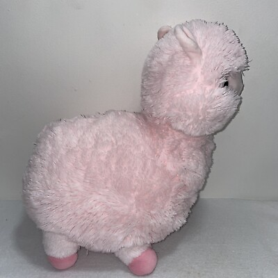 #ad Pink Llama Alpaca Plush Soft Cuddly 15quot; Stuffed Animal Pillow $12.99