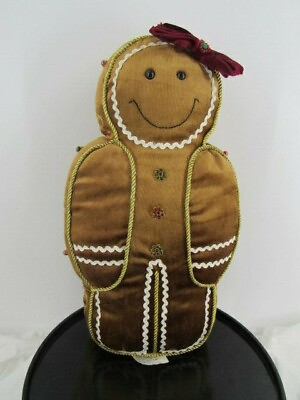#ad gingerbread cookie stuffed plush $14.95