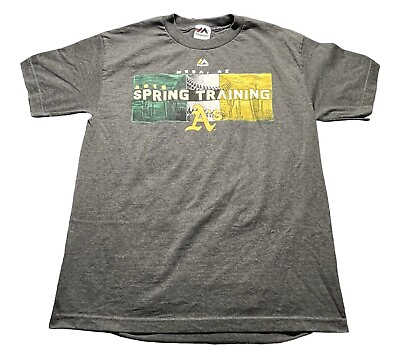 #ad Vintage Oakland As Athletics 2015 Spring Training Majestic Shirt Size Medium $14.99