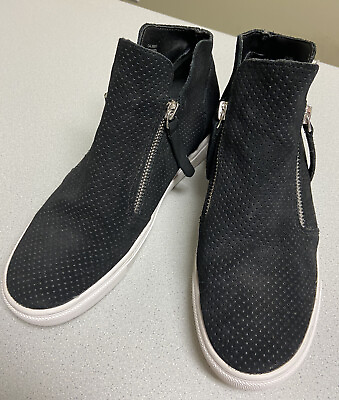 #ad Steve Madden Women#x27;s Caliber Black Ankle Boots Size 7.5 Zip $22.40